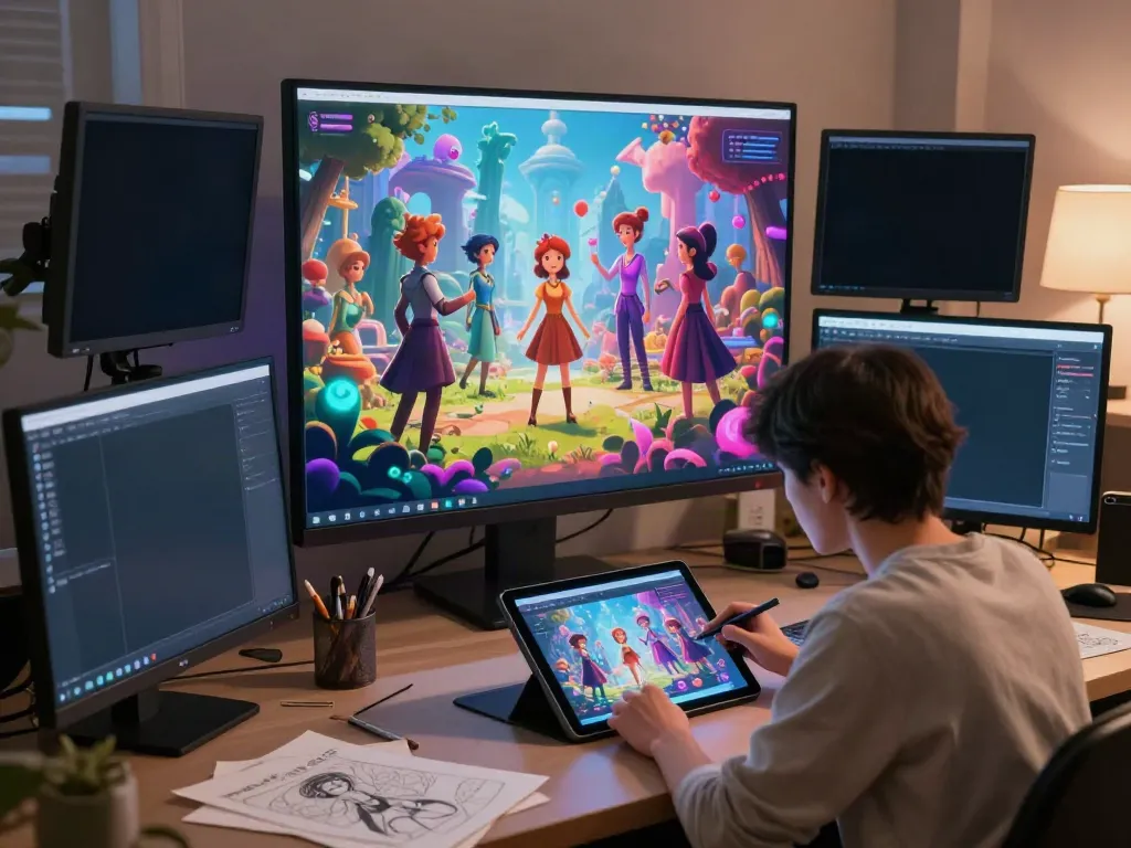 Engaging Futa AI creative studio showcasing immersive character design and interactive fantasy scenarios.
